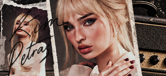Kim Petras editorial collage detail